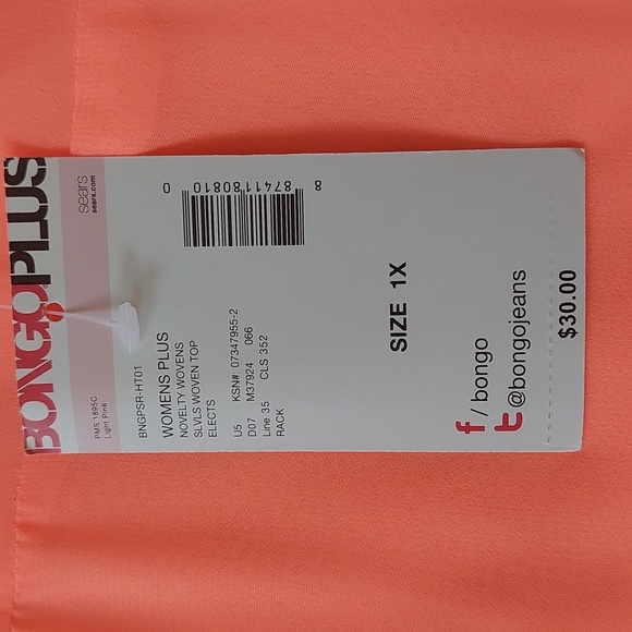 BONGOPLUS woven top NWT - Picture 8 of 9